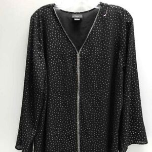 🆕Women's Size 0X Liz Claiborne V-Neck Blouse NWT